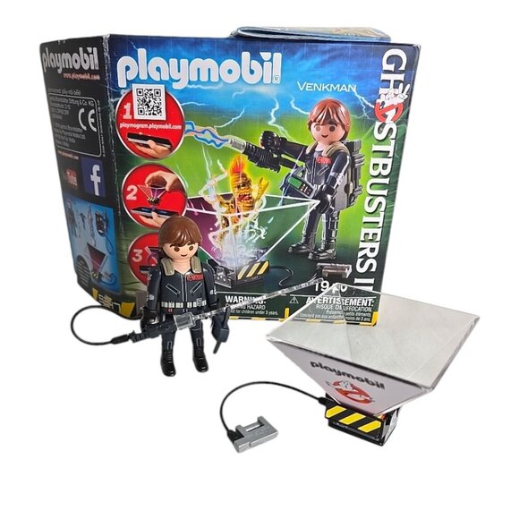 PETER VENKMAN ghostbusters II 2 playmobil 9347 playmobile PLAYMOGRAM 3D Open Box - Picture 1 of 4